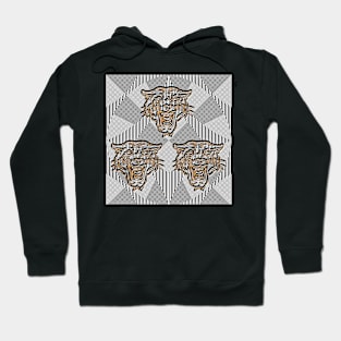 Optical Illusion Tiger Head Hoodie